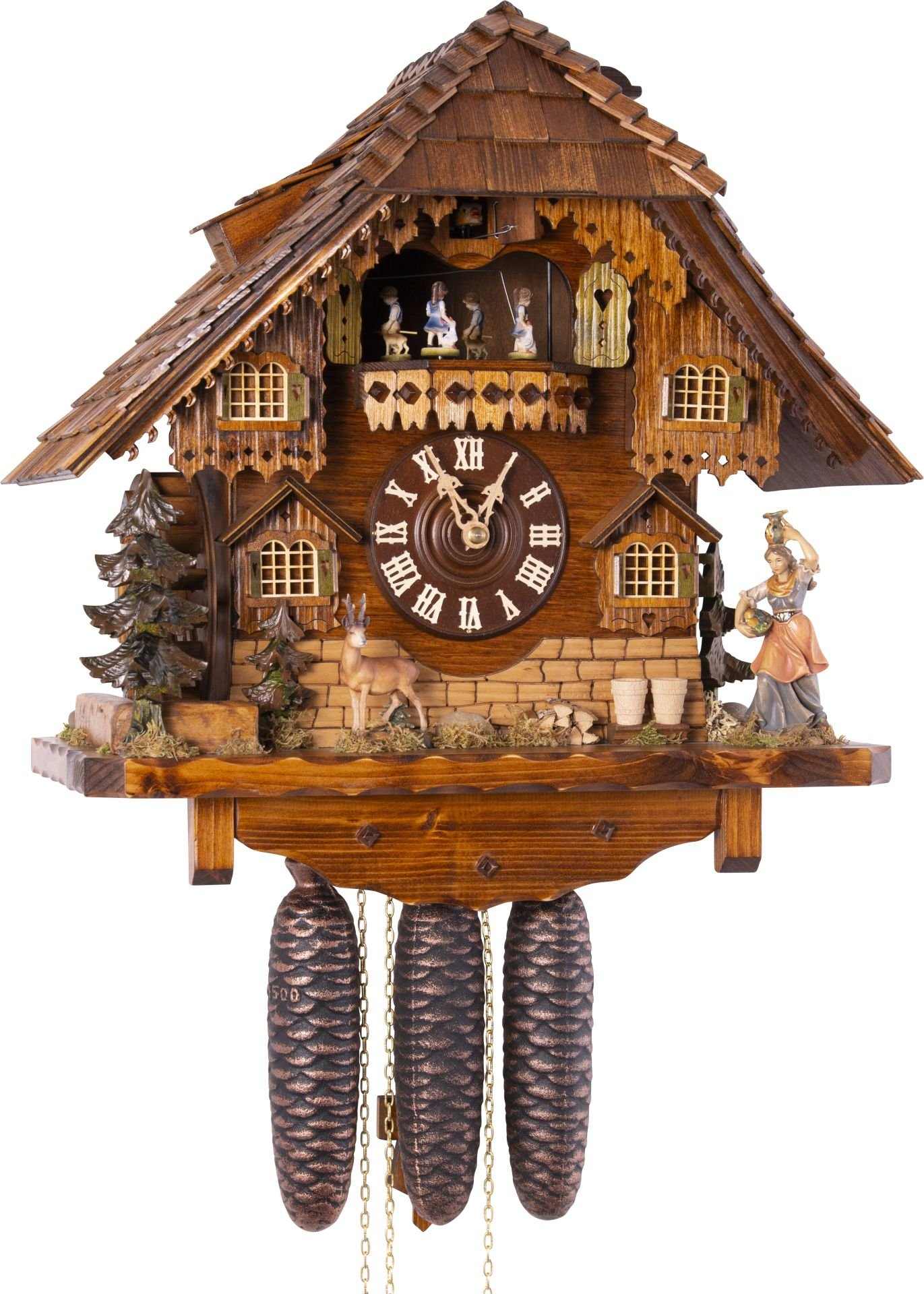 Cuckoo Clock Chalet Style 8 Day Movement 42cm by Rombach & Haas