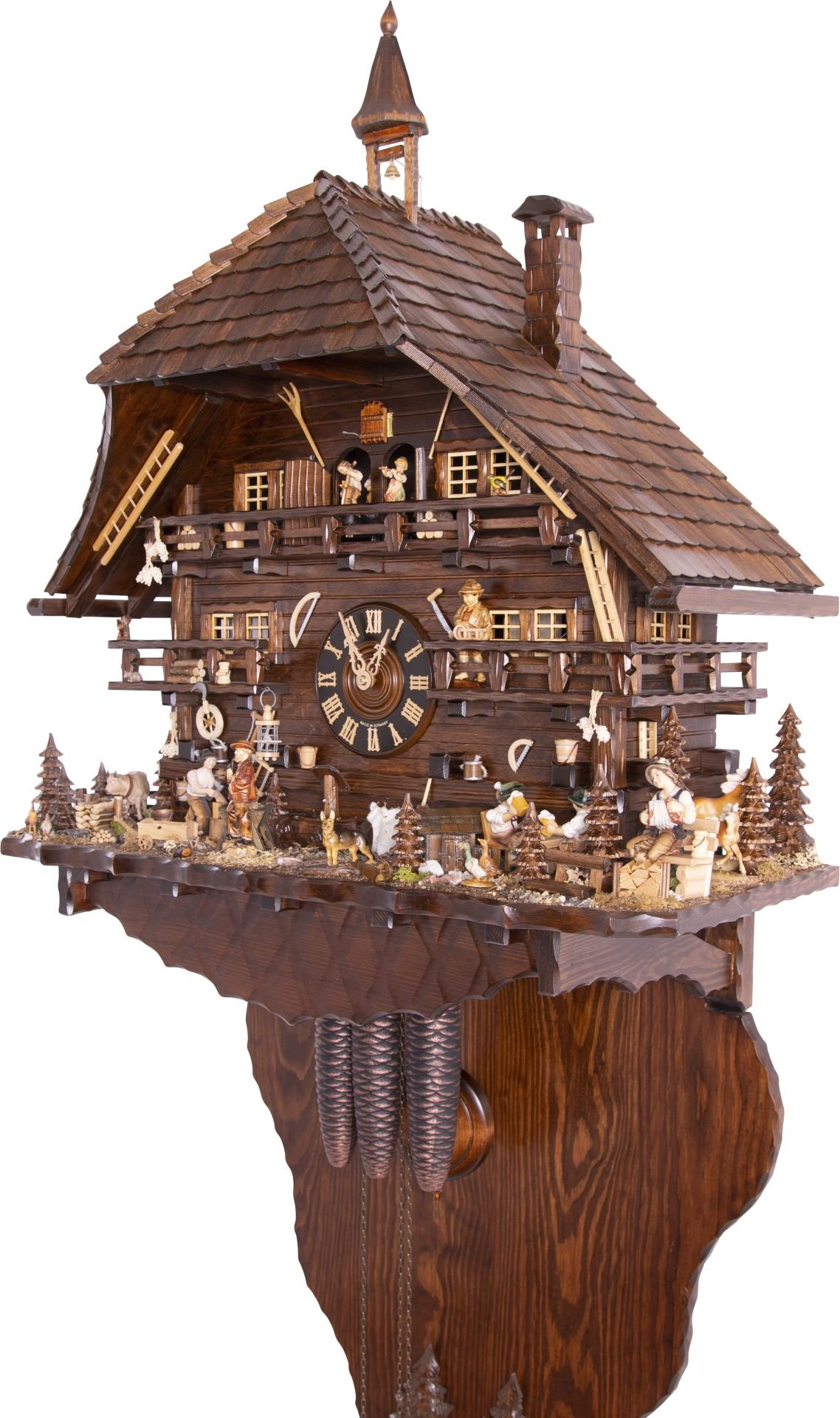 Cuckoo Clock Chalet Style 8 Day Movement 160cm by August Schwer