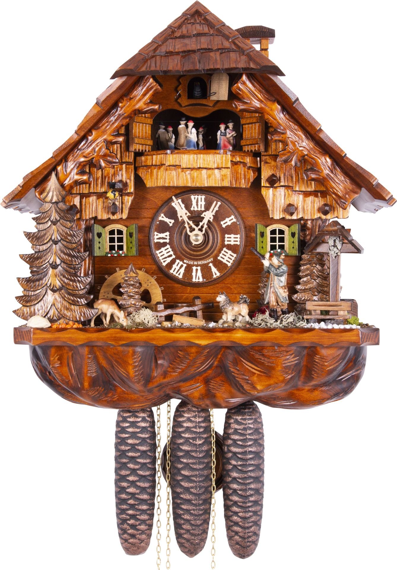 Cuckoo Clock Chalet Style 8 Day Movement 40cm by August Schwer