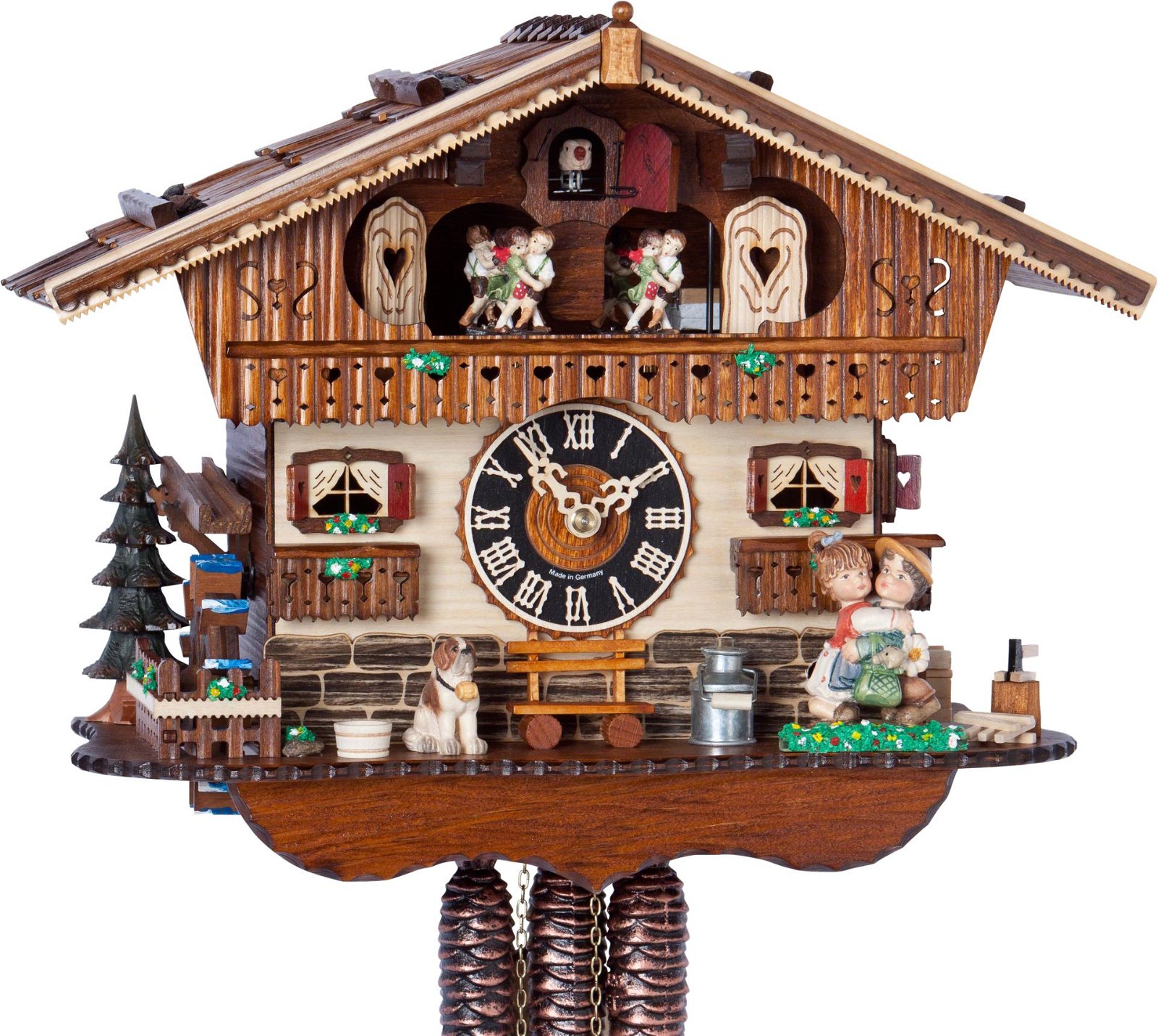 Cuckoo Clock Chalet Style 1 Day Movement 29cm by Hönes