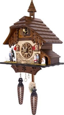 Kuckucksuhr Chalet-Stil Quarz-Uhrwerk 31cm von Trenkle Uhren