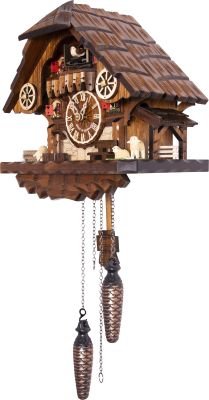 Kuckucksuhr Chalet-Stil Quarz-Uhrwerk 28cm von Engstler