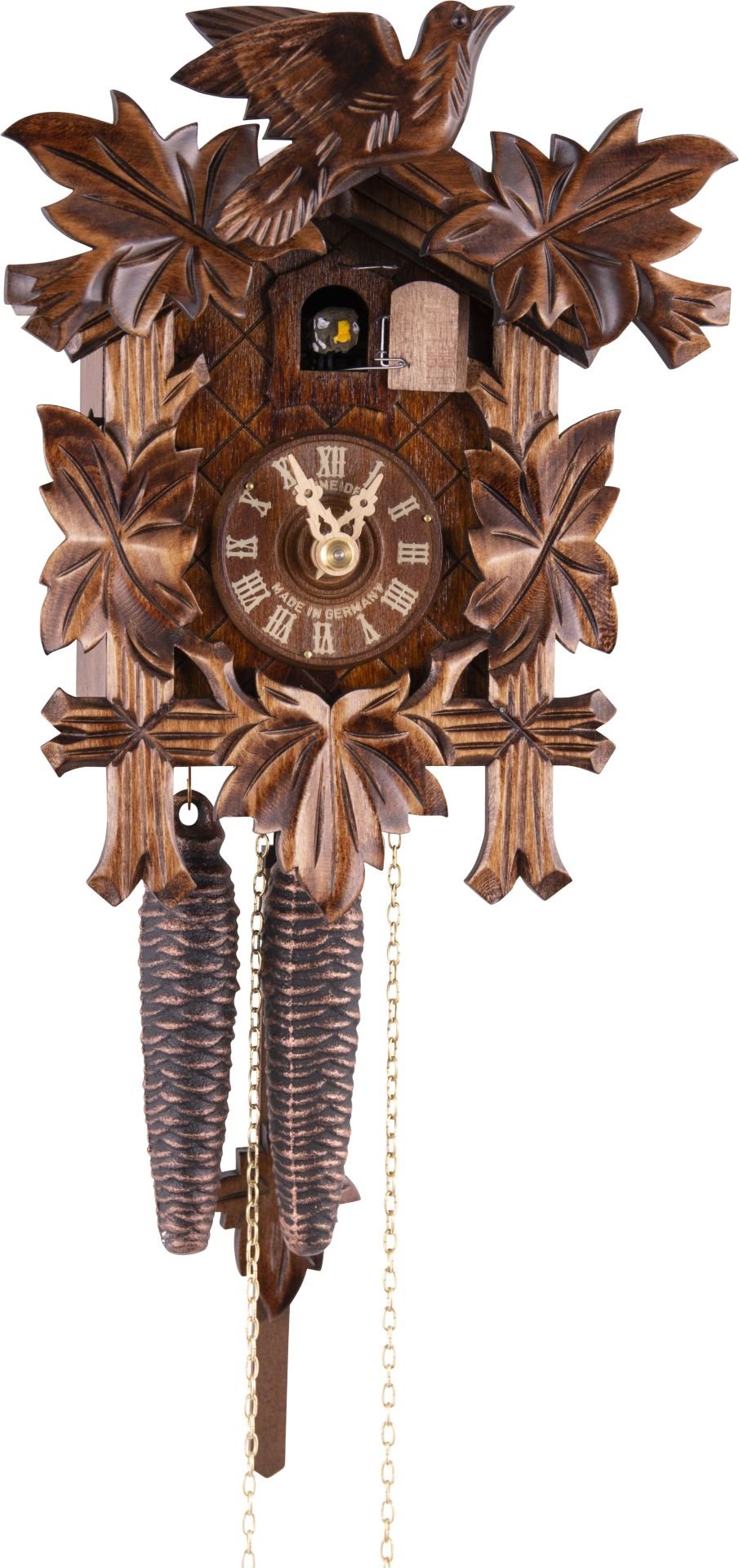 Orologio cucu tradizionale meccanismo giornaliero 23cm di Anton Schneider