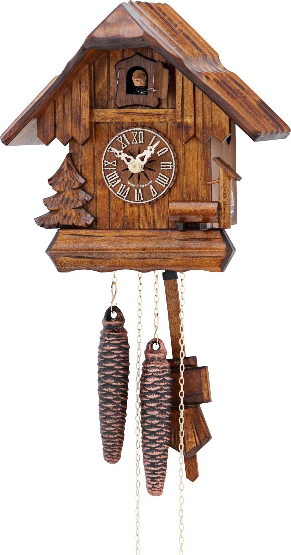 Reloj de cuco estilo “Chalet” movimiento mecánico de 1 día 20cm de Hekas
