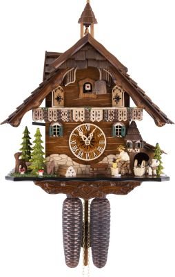 Cuckoo Clock Chalet Style 8 Day Movement 42cm by Engstler