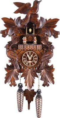 Cuckoo Clock Carved Style Quartz Movement 35cm by Trenkle Uhren