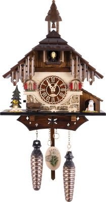 Cuckoo Clock Chalet Style Quartz Movement 31cm by Trenkle Uhren