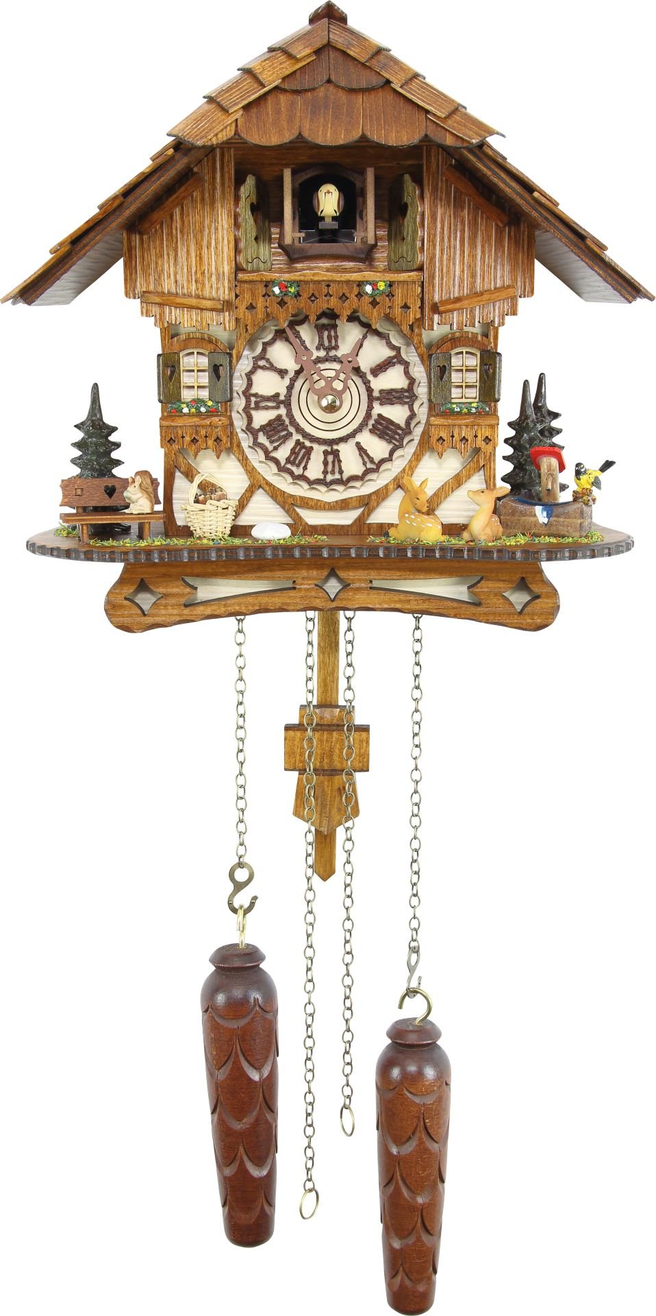 Cuckoo Clock Chalet Style Quartz Movement 26cm by Cuckoo-Palace