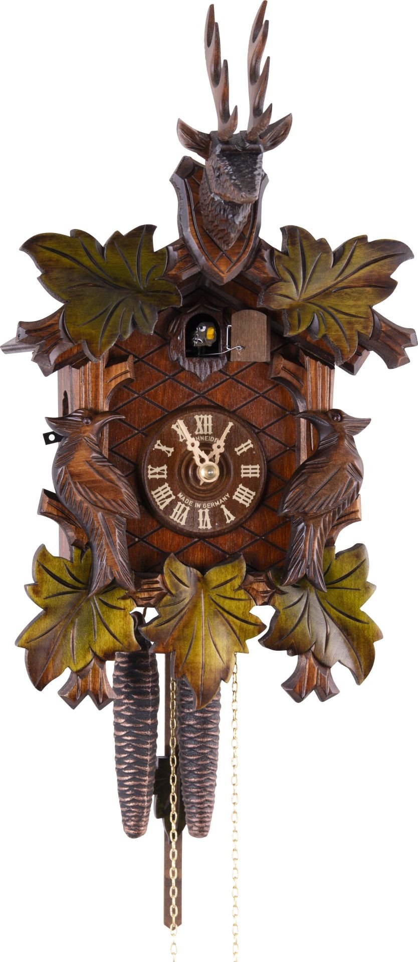 Horloge coucou traditionnelle mouvement 1 jour 38cm de Anton Schneider
