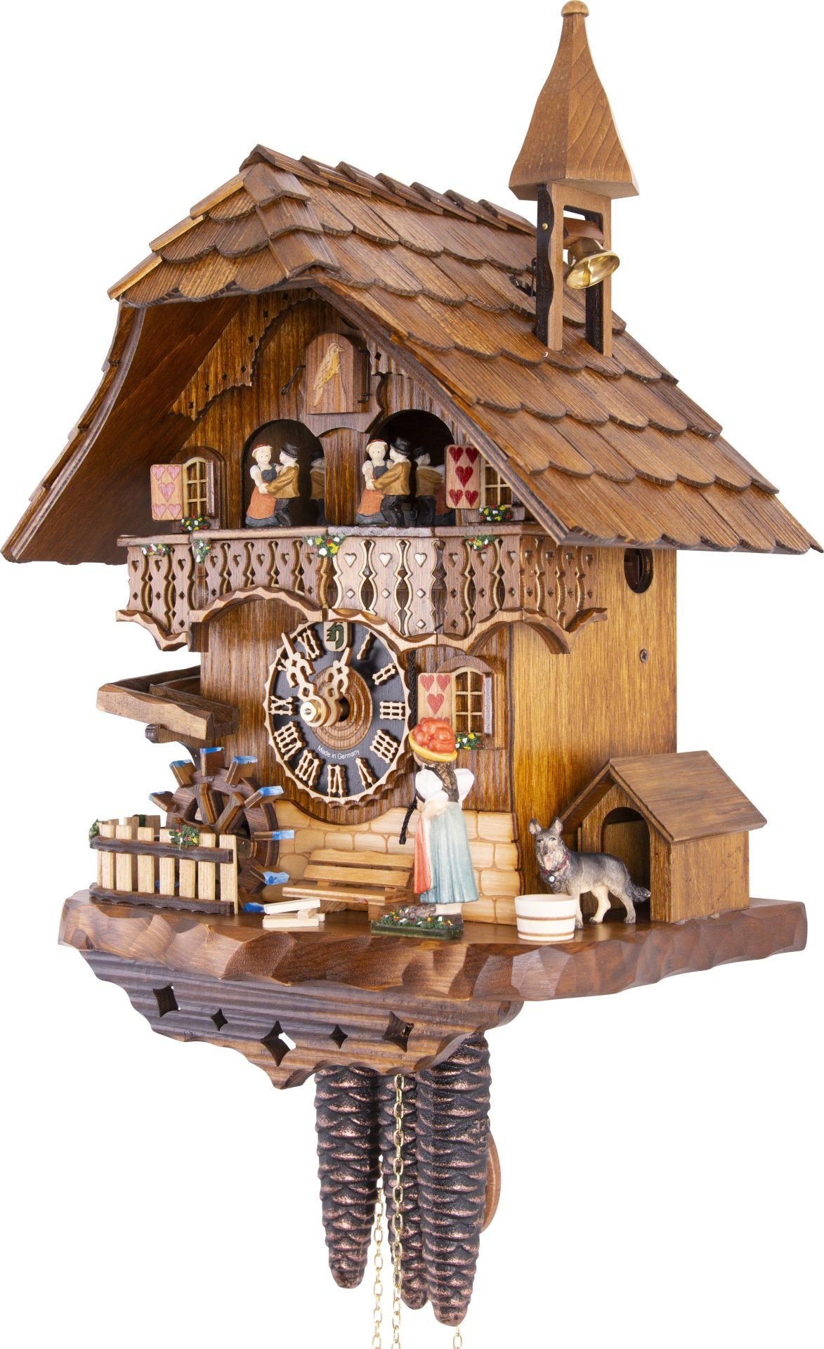 Cuckoo Clock Chalet Style 1 Day Movement 39cm by Hönes