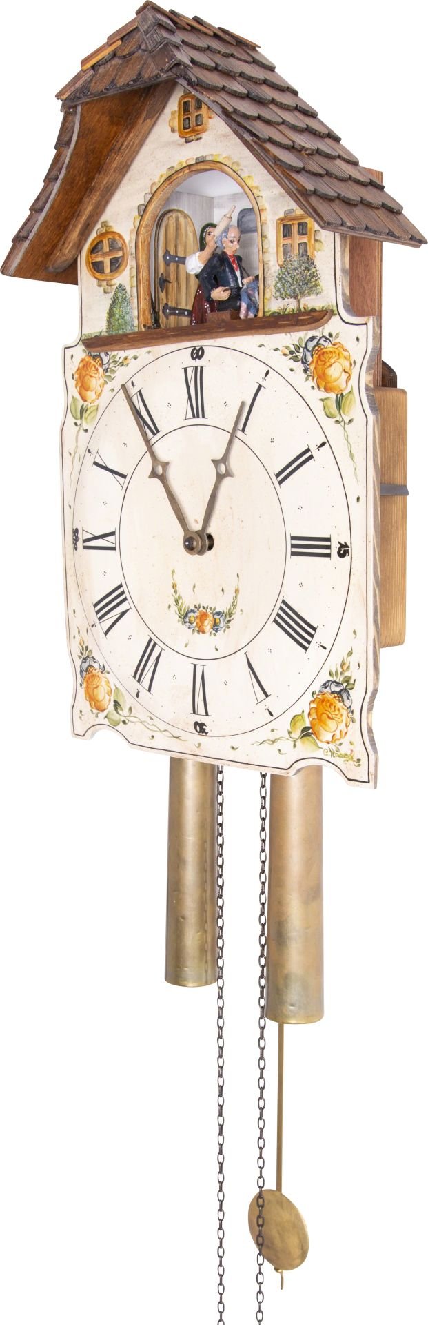 Reloj de cuco con fachada pintada movimiento mecánico de 8 días 40cm de Rombach & Haas