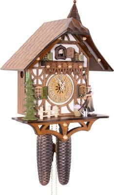 Cuckoo Clock Chalet Style 8 Day Movement 39cm by Hekas