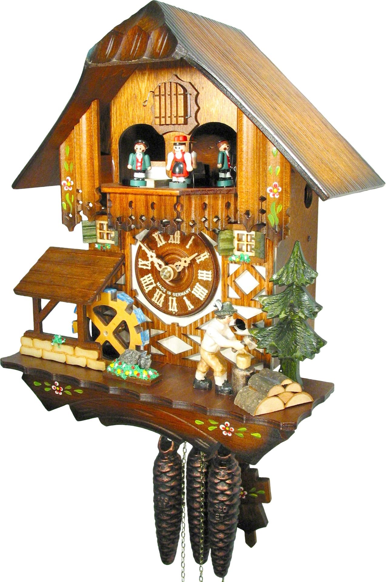 Cuckoo Clock Chalet Style 1 Day Movement 30cm by August Schwer