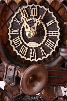 Cuckoo Clock Carved Style Quartz Movement 31cm by Trenkle Uhren