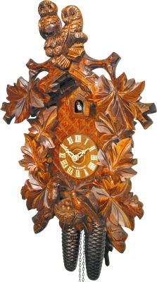 Reloj de cuco estilo “Madera tallada” movimiento mecánico de 8 días 42cm de August Schwer