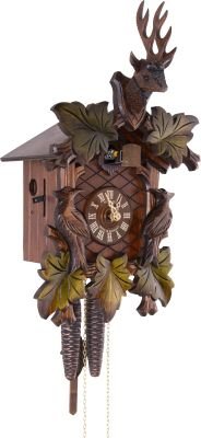 Cuckoo Clock Carved Style 1 Day Movement 38cm by Anton Schneider