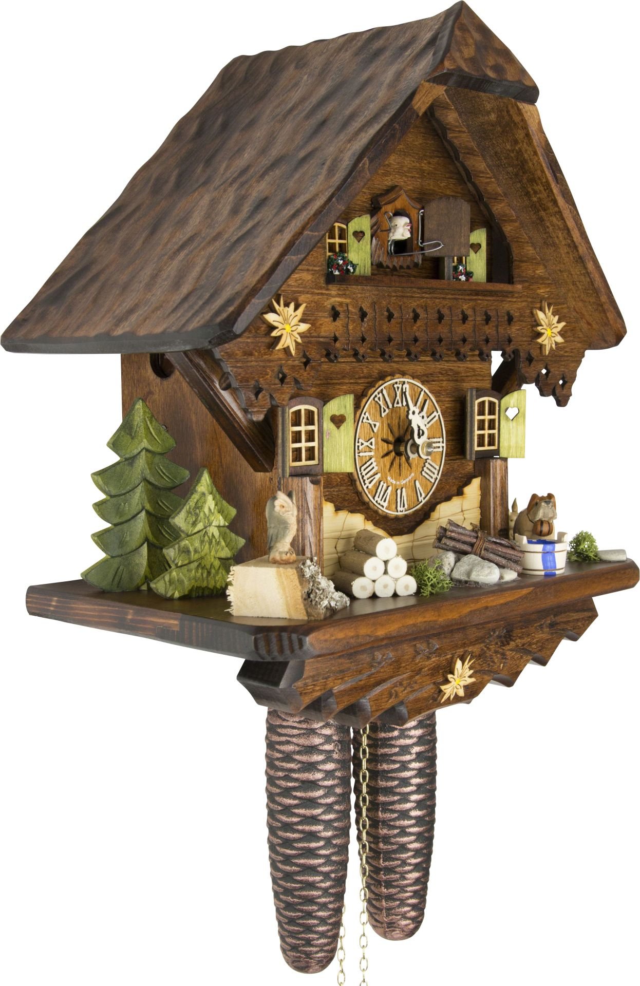 Cuckoo Clock Chalet Style 8 Day Movement 34cm by Cuckoo-Palace