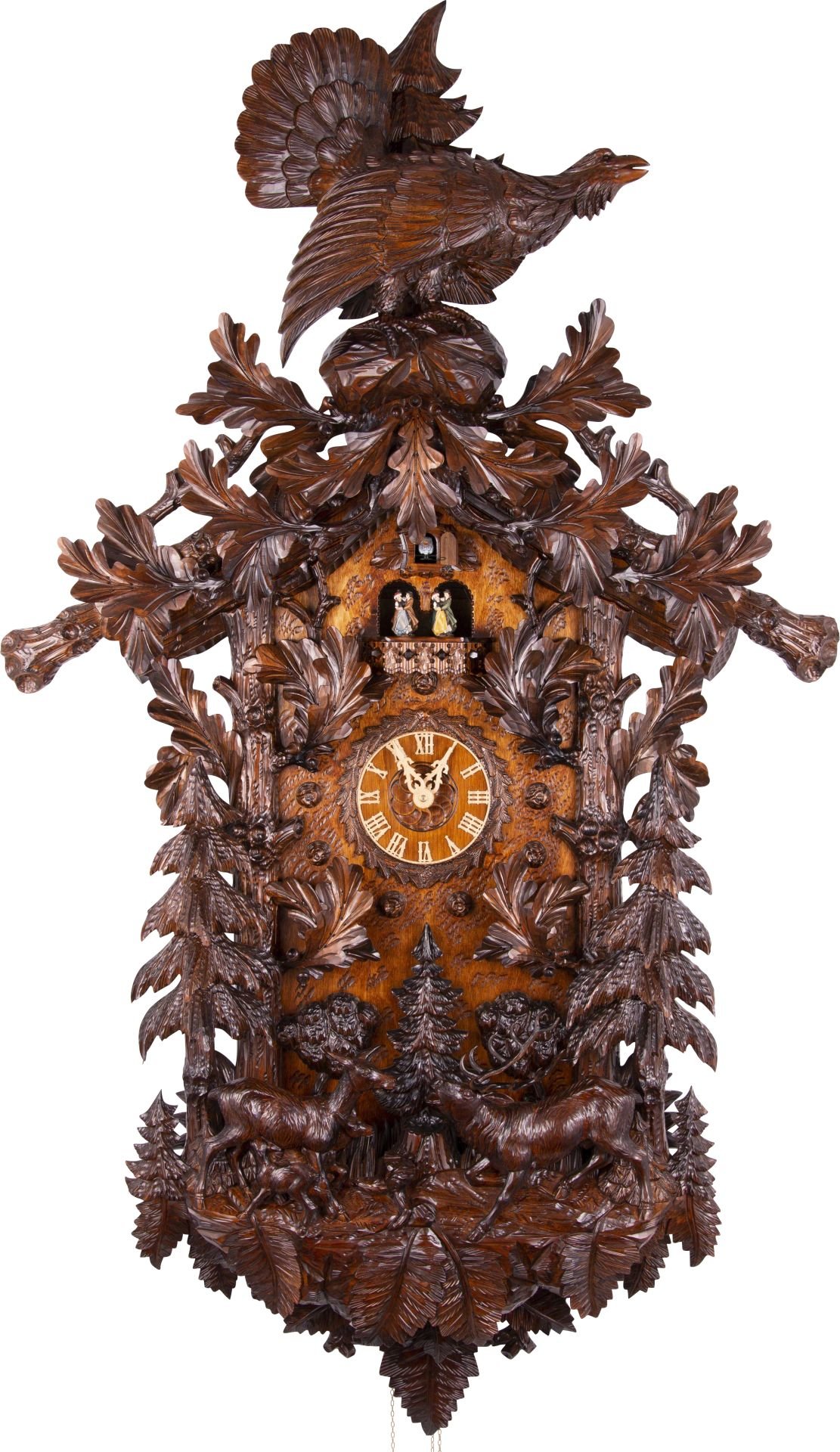Cuckoo Clock Carved Style 8 Day Movement 160cm by Hönes
