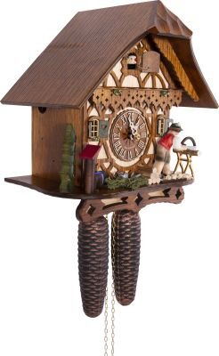 Cuckoo Clock Chalet Style 8 Day Movement 28cm by Hekas