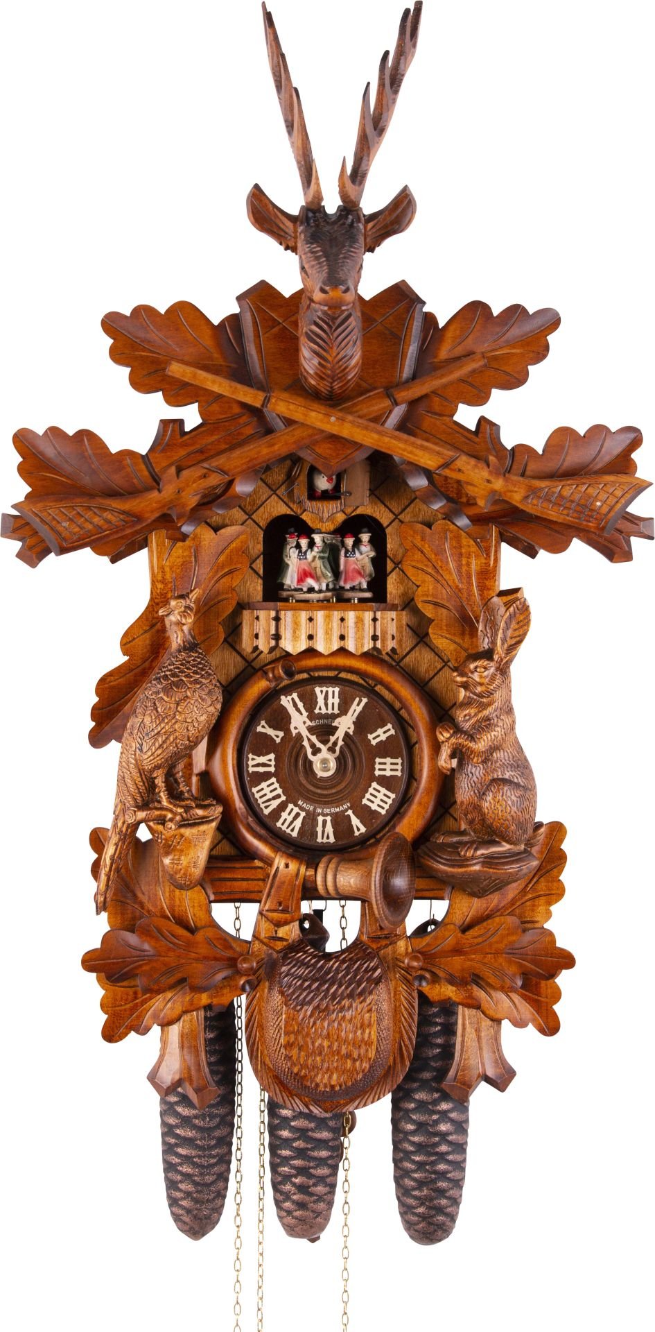 Orologio cucu tradizionale meccanismo settimanale 59cm di Anton Schneider
