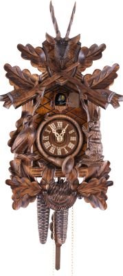 Cuckoo Clock Carved Style 1 Day Movement 40cm by Anton Schneider