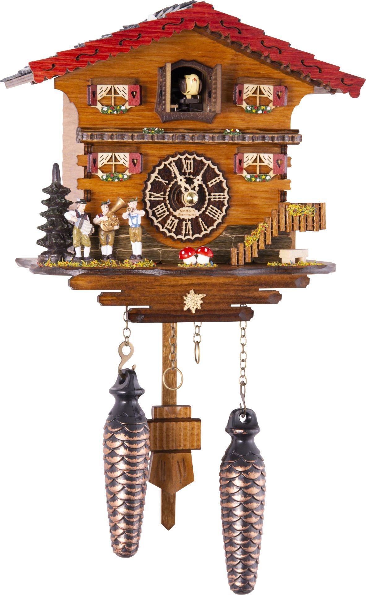 Cuckoo Clock Chalet Style Quartz Movement 19cm by Trenkle Uhren