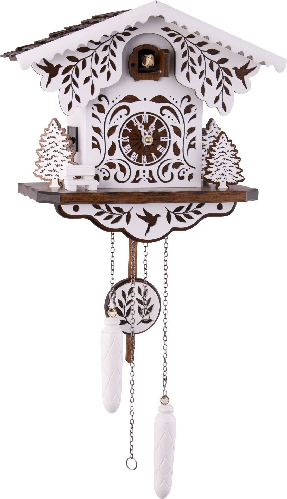 Cuckoo Clock Chalet Style Quartz Movement 26cm by Engstler