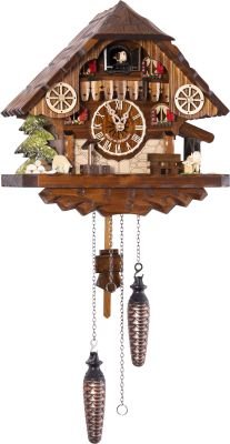 Kuckucksuhr Chalet-Stil Quarz-Uhrwerk 28cm von Engstler