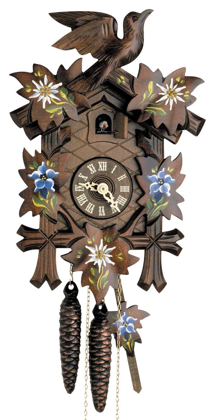 Orologio cucu tradizionale meccanismo giornaliero 23cm di Hekas