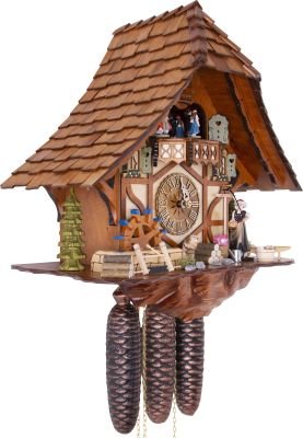 Cuckoo Clock Chalet Style 8 Day Movement 40cm by Hekas