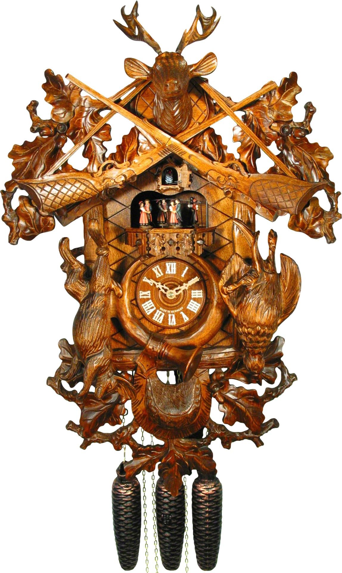 Orologio cucu tradizionale meccanismo settimanale 60cm di August Schwer