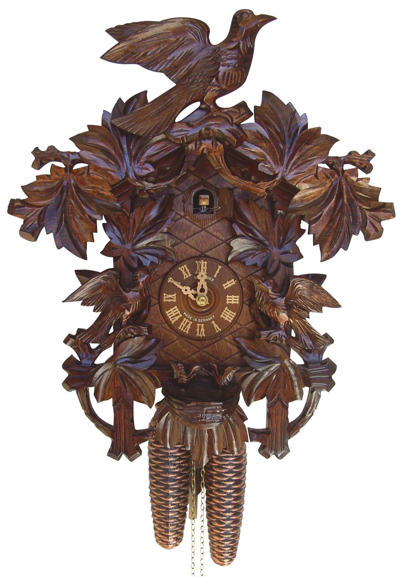 Horloge coucou traditionnelle mouvement 8 jours 42cm de Anton Schneider