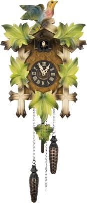 Cuckoo Clock Carved Style Quartz Movement 40cm by Engstler
