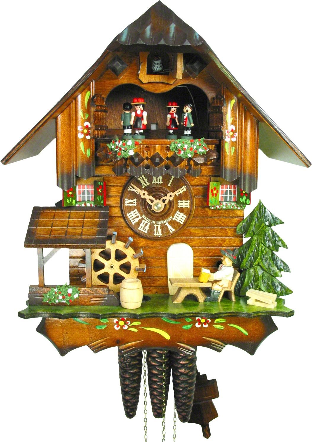 Cuckoo Clock Chalet Style 1 Day Movement 31cm by August Schwer