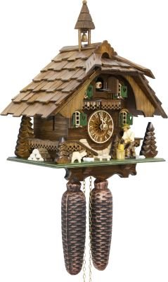 Cuckoo Clock Chalet Style 8 Day Movement 31cm by Engstler