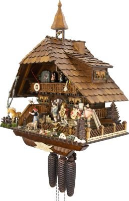 Cuckoo Clock Chalet Style 8 Day Movement 47cm by August Schwer