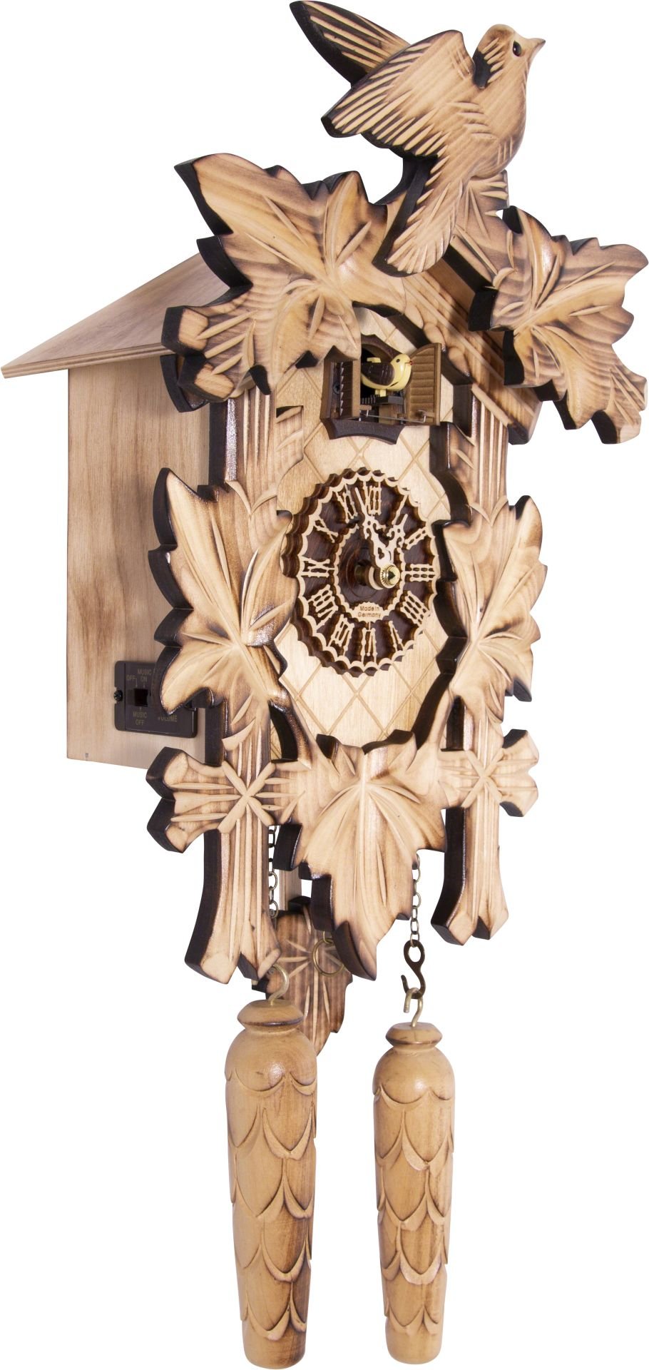 Horloge coucou traditionnelle mouvement à quartz 36cm de Trenkle Uhren