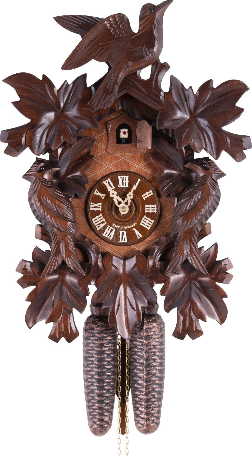 Cuckoo Clock Carved Style 8 Day Movement 40cm by Hekas