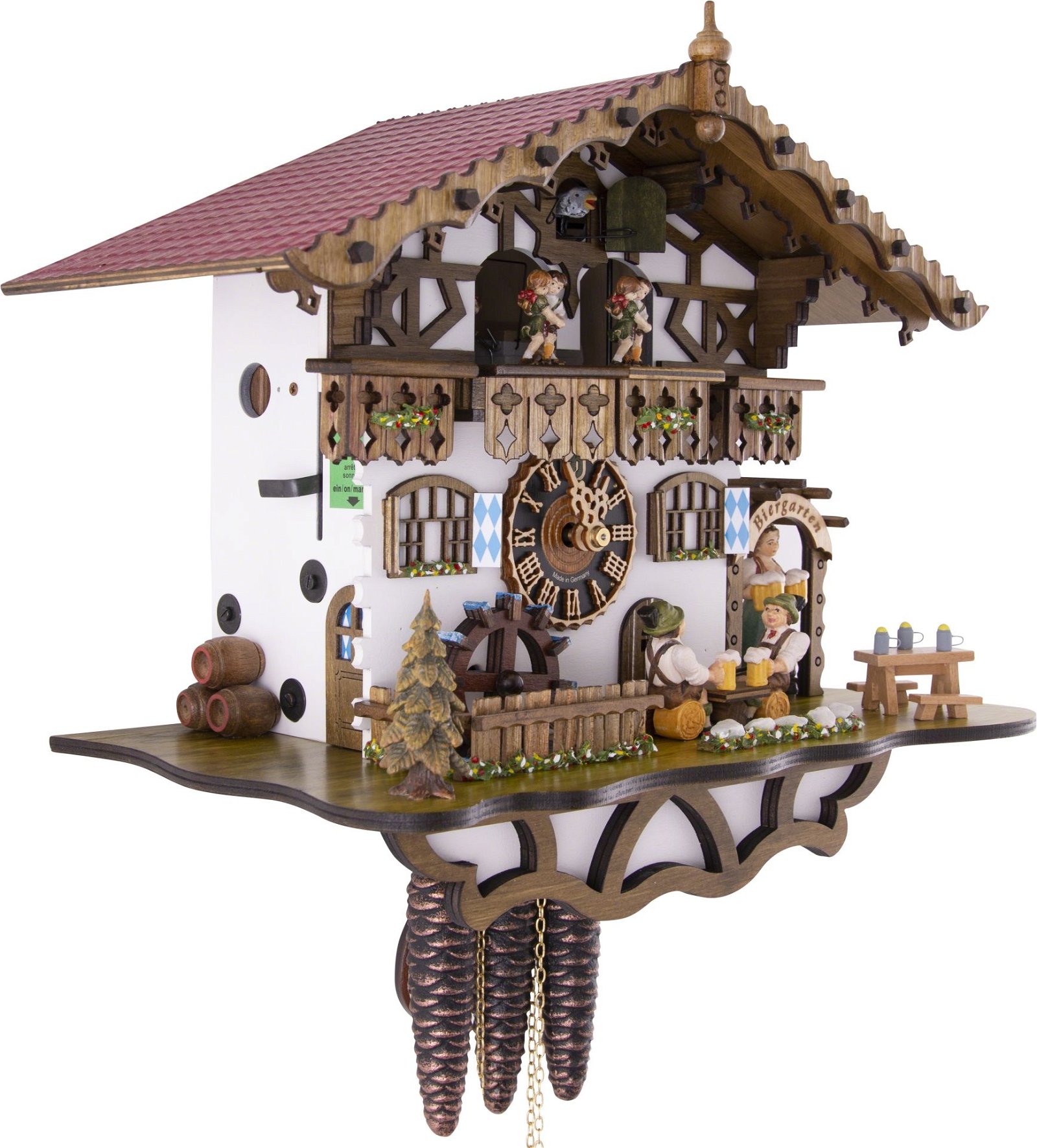 Cuckoo Clock Chalet Style 1 Day Movement 30cm by Hönes
