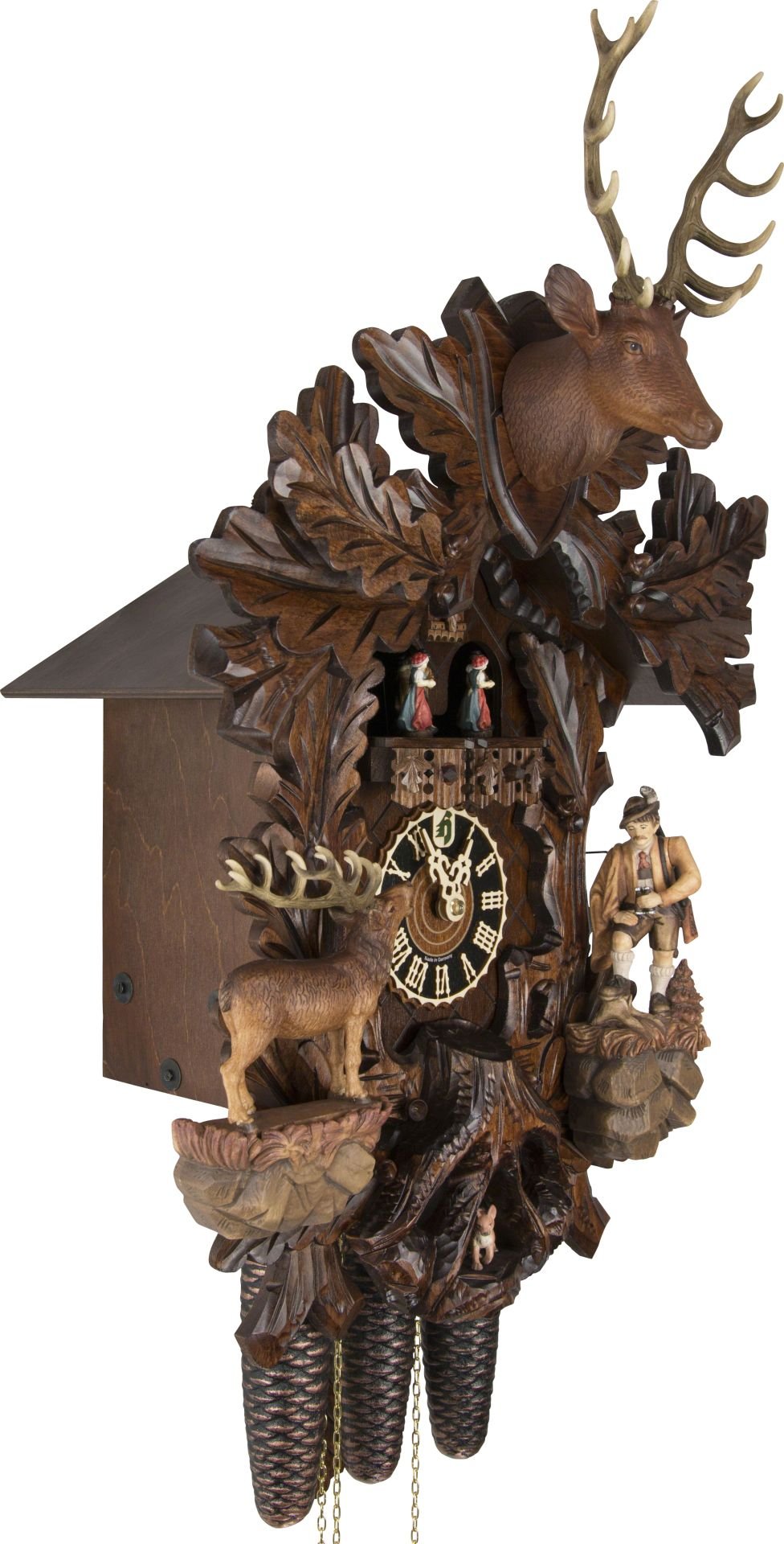 Cuckoo Clock Carved Style 8 Day Movement 59cm by Hönes