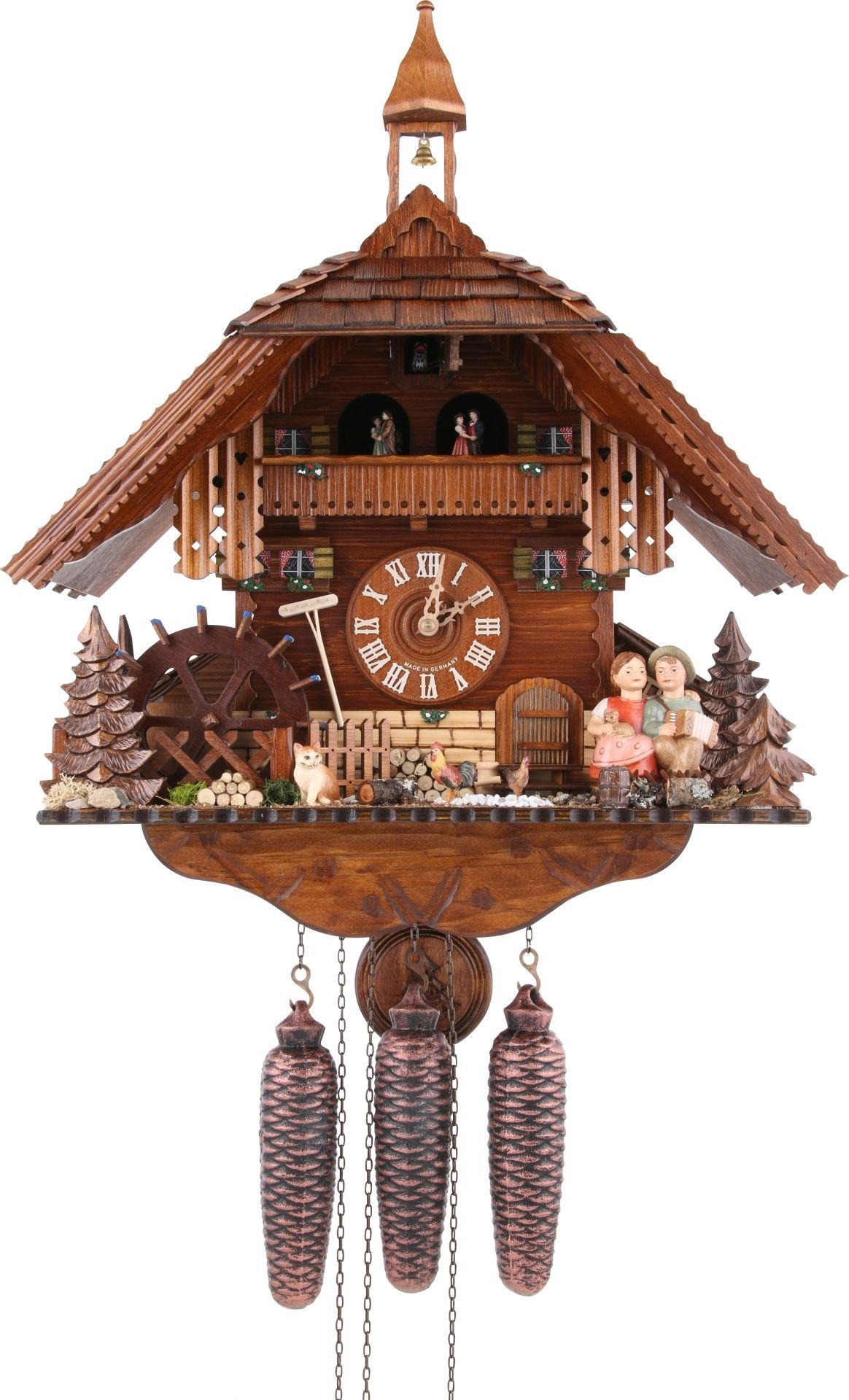 Cuckoo Clock Chalet Style 8 Day Movement 52cm by August Schwer