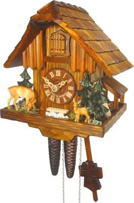 Cuckoo Clock Chalet Style 1 Day Movement 21cm by August Schwer