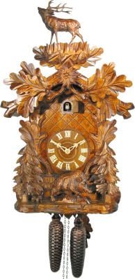 Cuckoo Clock Carved Style 8 Day Movement 53cm by August Schwer