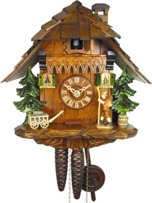 Cuckoo Clock Chalet Style 1 Day Movement 25cm by August Schwer