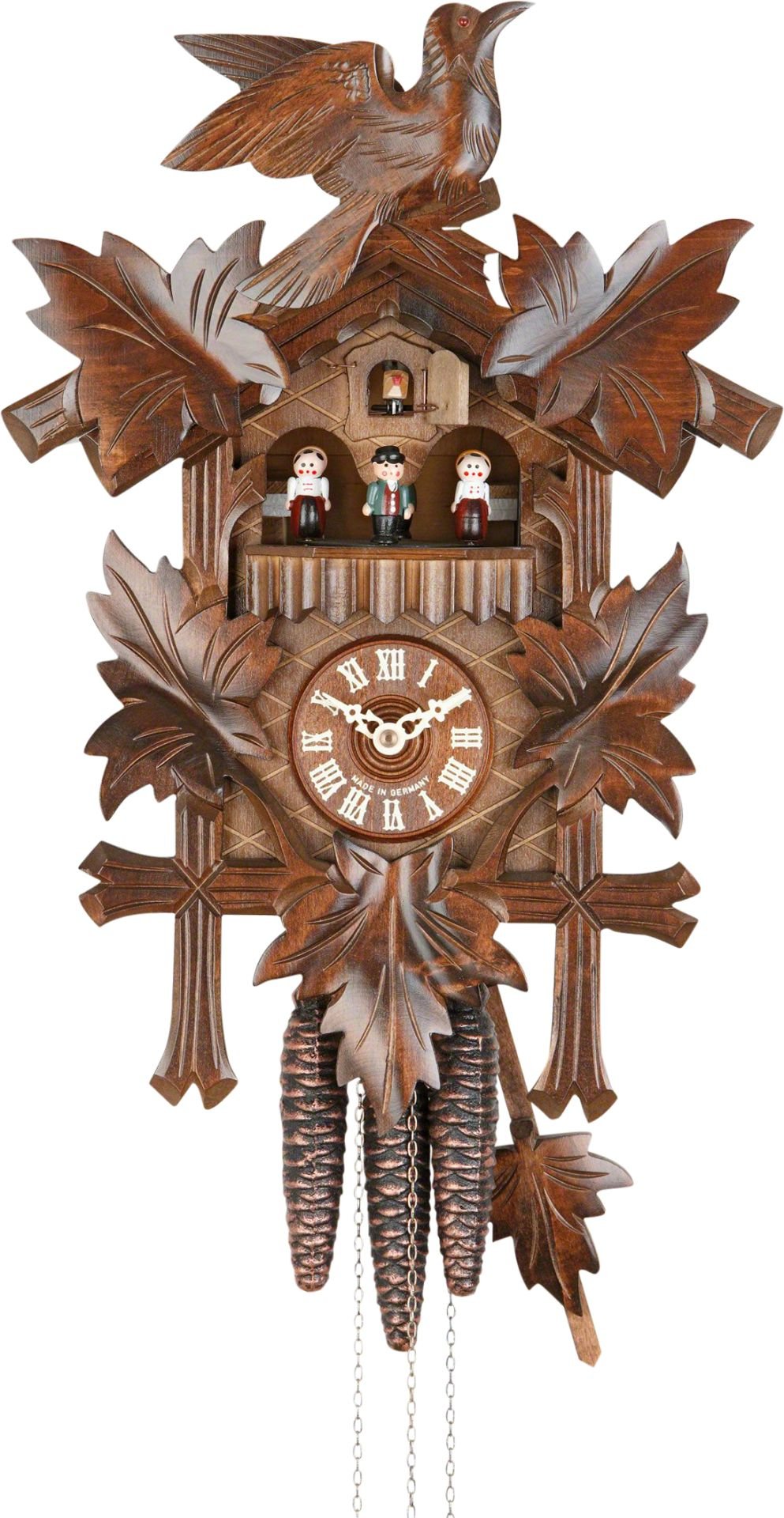 Orologio cucu tradizionale meccanismo giornaliero 36cm di Hekas