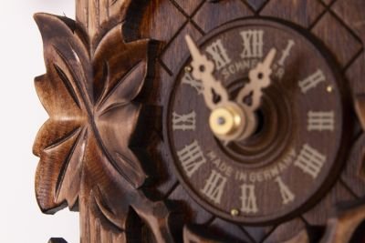 Cuckoo Clock Carved Style 1 Day Movement 23cm by Anton Schneider