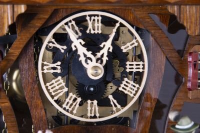 Kuckucksuhr Chalet-Stil 8-Tage-Uhrwerk 58cm von Anton Schneider