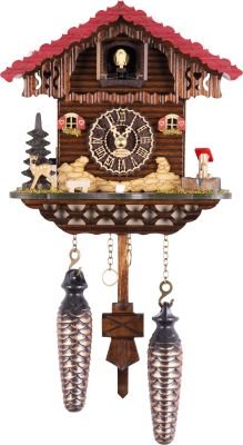 Reloj de cuco estilo “Chalet” de cuarzo 20cm de Trenkle Uhren