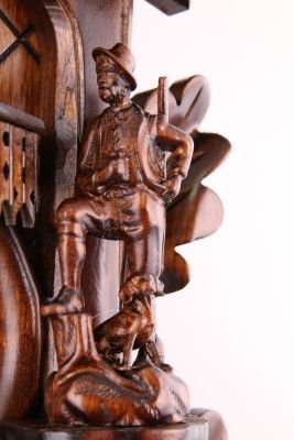 Kuckucksuhr geschnitzt Quarz-Uhrwerk 44cm von Trenkle Uhren