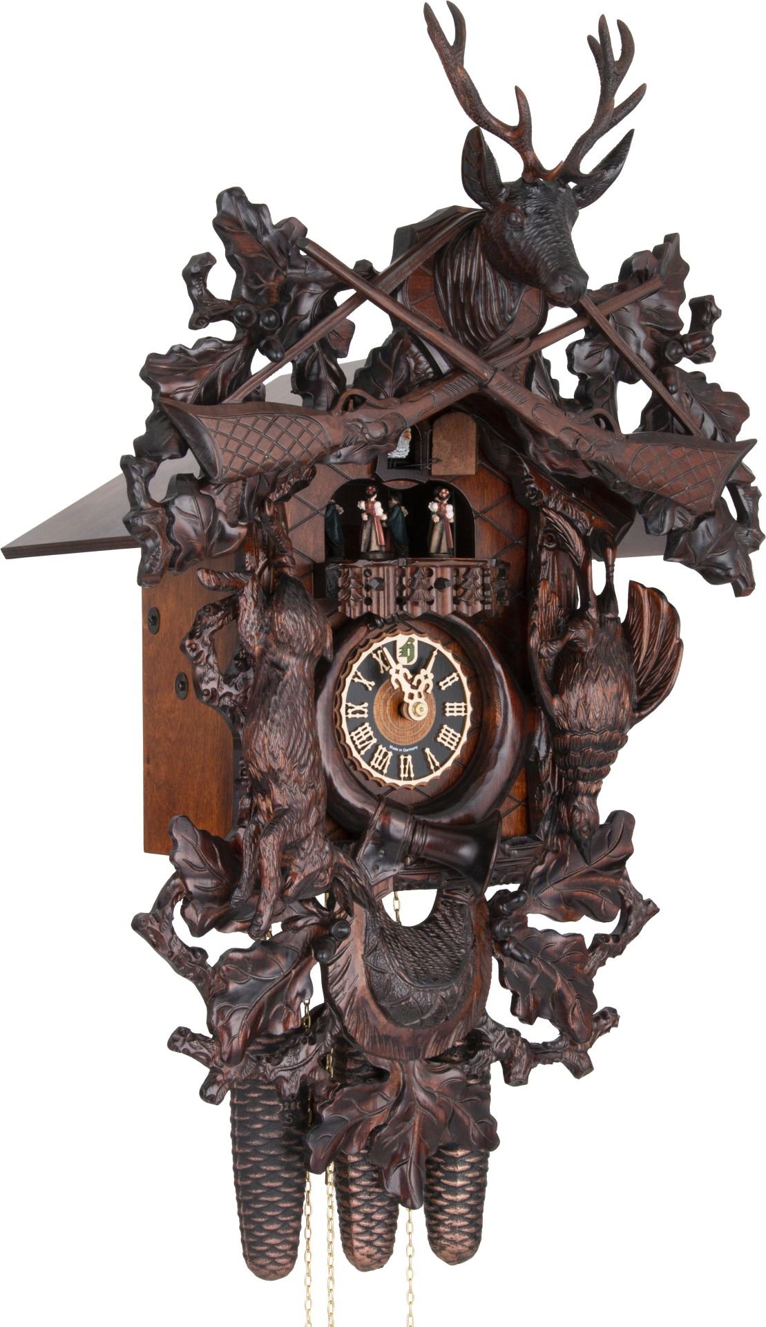Orologio cucu tradizionale meccanismo settimanale 64cm di Hönes